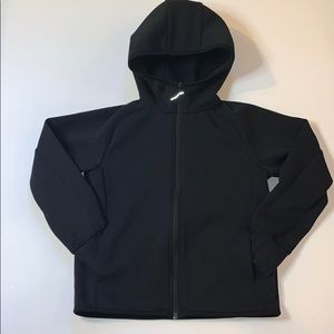 Uniqlo Kids Black Ultra Dry Stretch Full Zip Hoodie Jacket